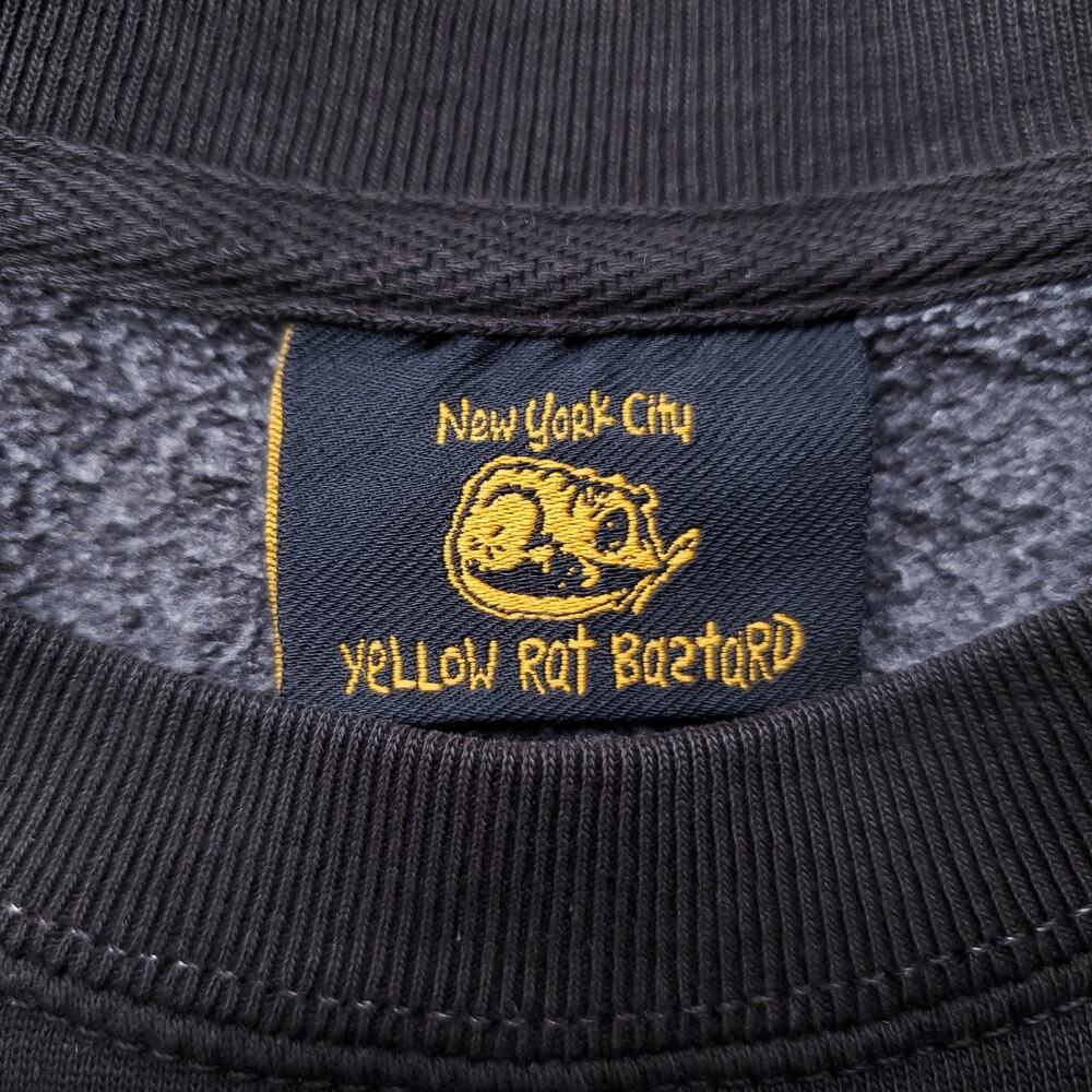 Yellow Rat Bastard North Shore Sweatshirt Men 2XL Black Oversized Streetwear Y2K - Picture 7 of 11